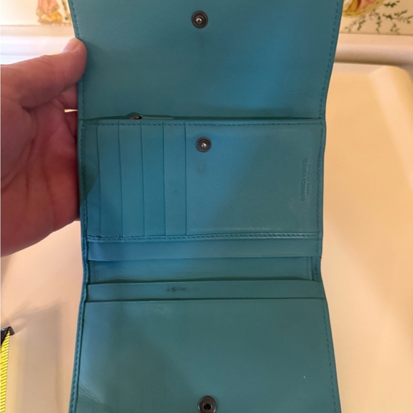 Bottega Veneta Teal Leather Women’s wallet - Picture 2 of 10